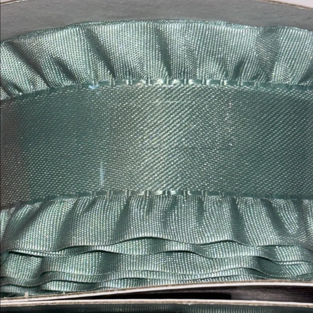 Satin Ruffled Edge Ribbon Sage Green 1 1/2”X30 ft